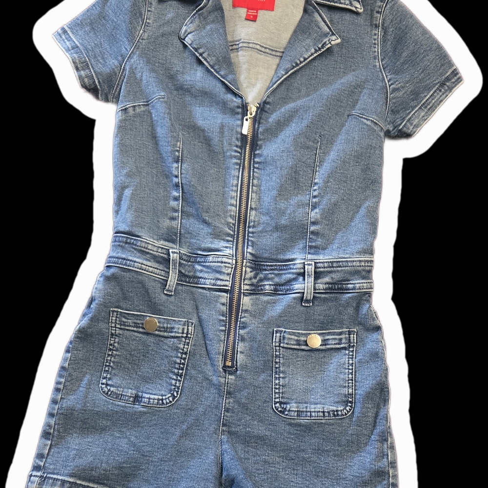 Guess Blue Denim Jumpsuit